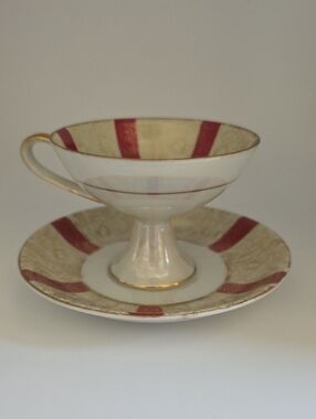 China Tea Cup & Saucer, Wales, Made In Japan